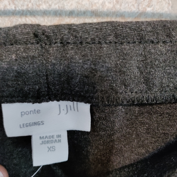 J Jill Womens Ponte Leggings Charcoal NWT Sz XS - Picture 4 of 8